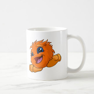 Caneca De Café JubJub alaranjado feliz