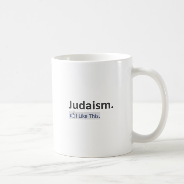 Caneca De Café Judaísmo... Eu Gosto Disso (Direita)