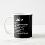 Caneca De Café JUDE Definição Nome Personalizado Funny Birthday G<br><div class="desc">Definição JUDE Nome personalizado Funny Birthday Idea</div>