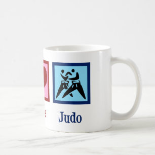 Caneca De Café Judo do amor da paz
