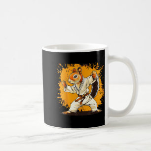 Caneca De Café Judô Esquilo Aquarela Taekwondo Caratê MMA