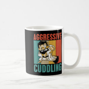Caneca De Café Judô Karatê Jiu Jitsu MMA BJJ Abraço Agressivo