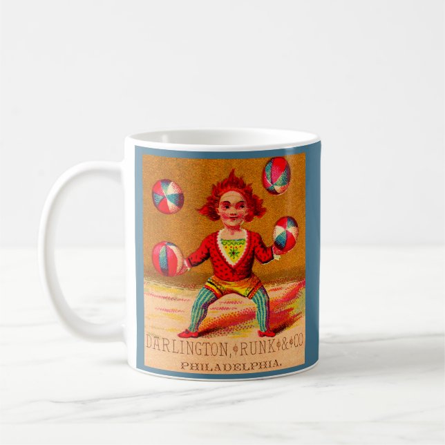 Caneca De Café Juggler Darlington, Runk & Co, cartão comercial vi (Esquerda)