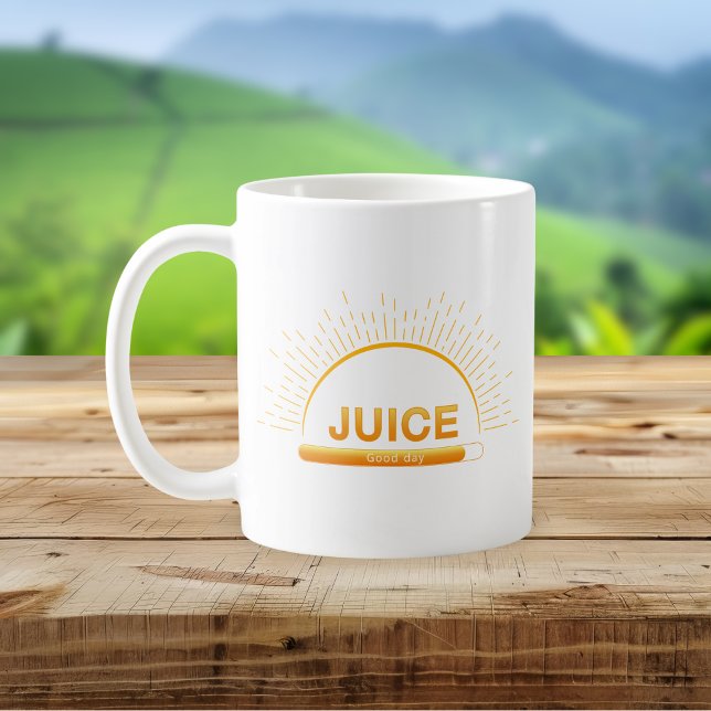 Caneca De Café Juice Good Day Orange Yellow Mug (Criador carregado)