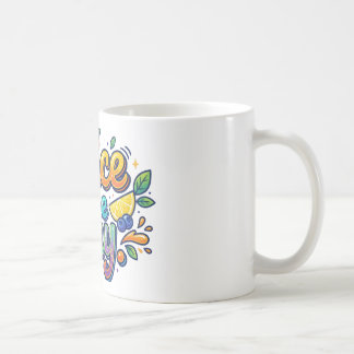 Caneca De Café Juice o Dia – Motivação Divertida de Cítricos
