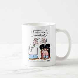 Caneca De Café Juiz de Cartoon Funny Law revertido pela Corte Mai