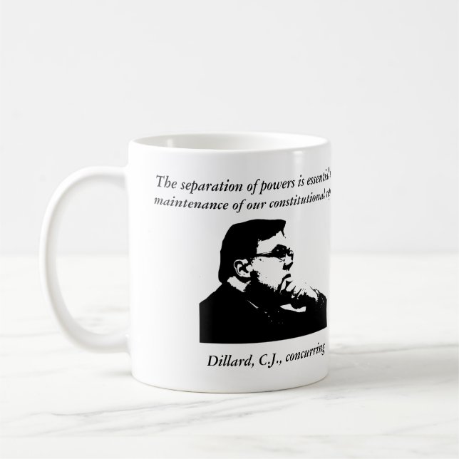 Caneca De Café Juiz principal Dillard (Esquerda)