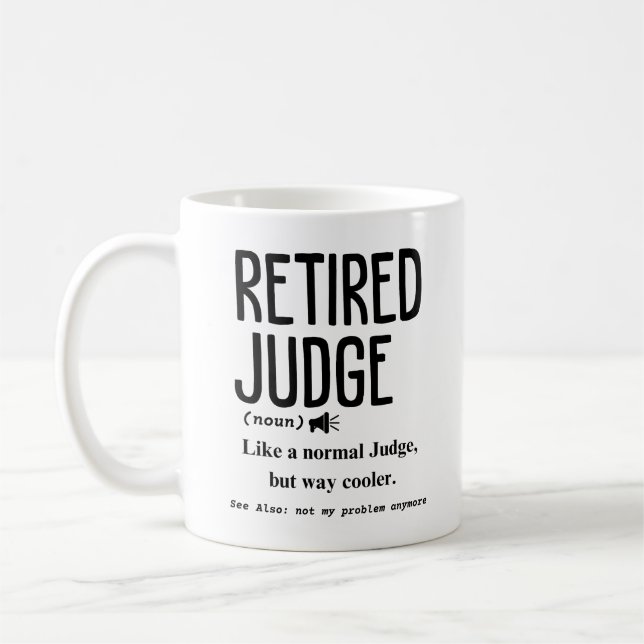 Caneca De Café Juíza aposentada (Esquerda)