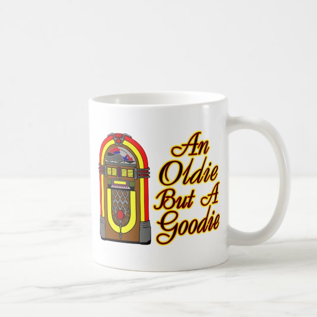 Caneca De Café Jukebox um Oldie mas um Goodie (Direita)