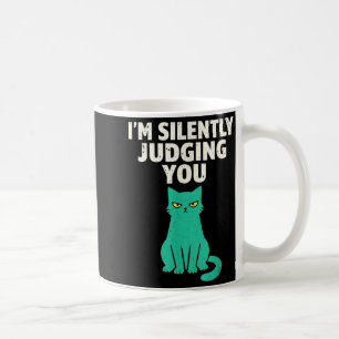Caneca De Café Julgando silenciosamente homem engraçado com humor