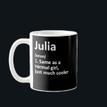 Caneca De Café JULIA Definição Nome Personalizado Funny Birthday<br><div class="desc">JULIA Definição Nome Personalizado Funny Birthday Idea</div>