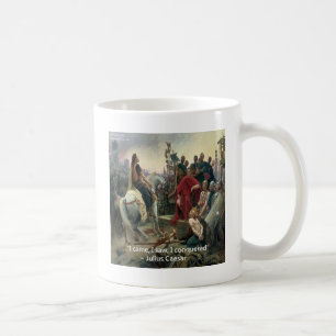Caneca De Café Júlio César Eu Vim Eu Vi Eu Conquistei