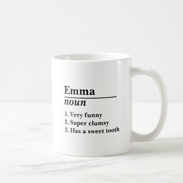 Caneca De Café Jumbo Mug de Nome Personalizado para Feriado (Direita)