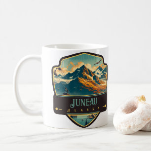 Caneca De Café Juneau, Alasca   Vintage