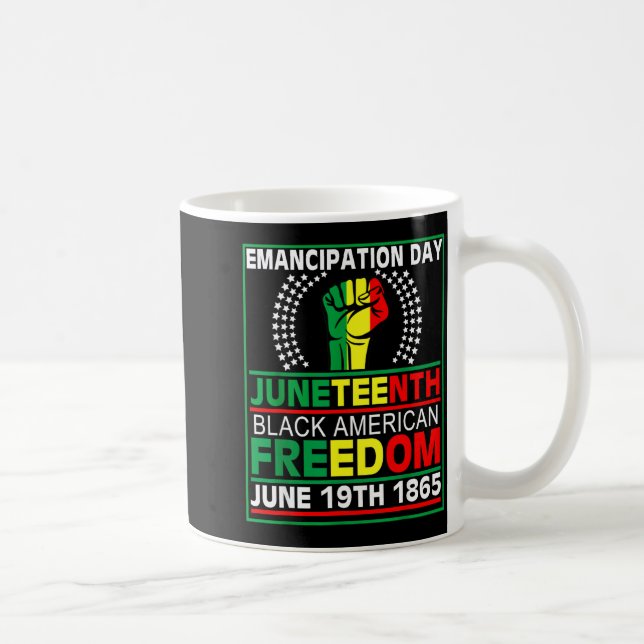 Caneca De Café Juneteenth 1865 é dia da independência das mulhere (Direita)