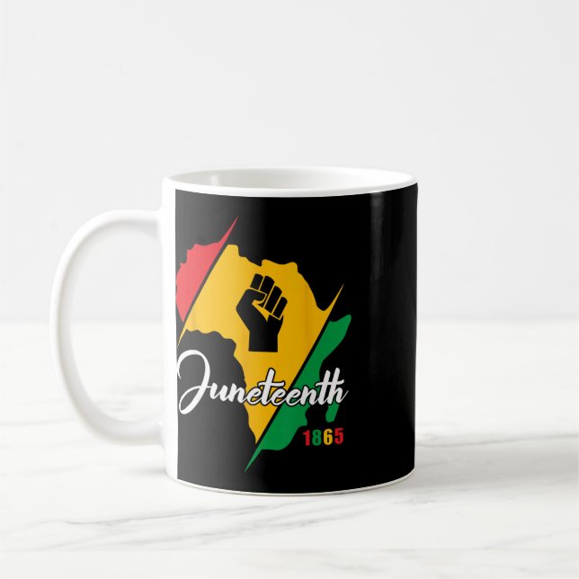 Caneca De Café Juneteenth 1865 História Negra Mulheres Liberdade  (Esquerda)