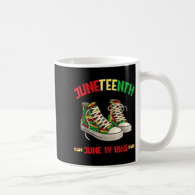 Caneca De Café Juneteenth 19 de junho de 1865 negro afro-american (Direita)