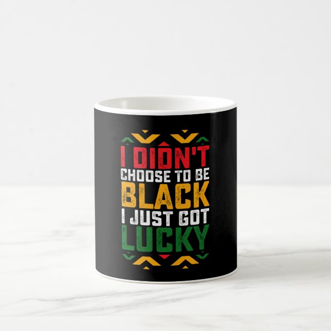 Caneca De Café Juneteenth Eu Não Escolhi Ser Preto (Centro)