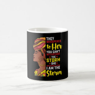Caneca De Café Juneteenth Eu Sou A Tempestade Melanina Menina Neg