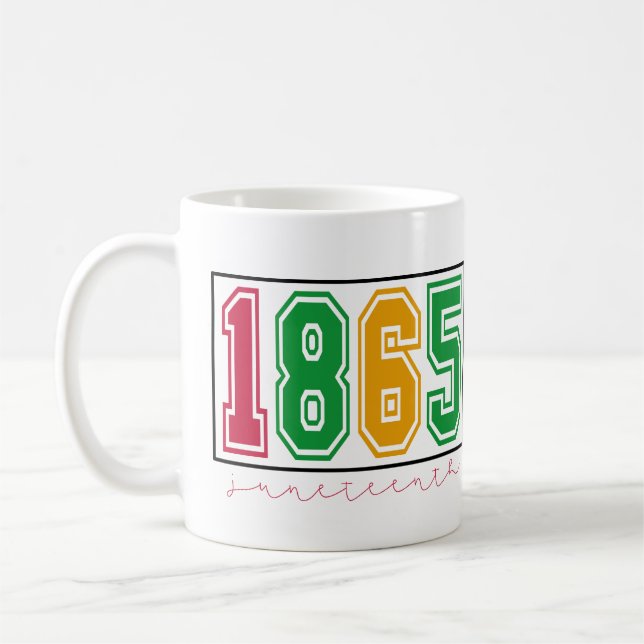 Caneca De Café Juneteenth - História Negra (Esquerda)