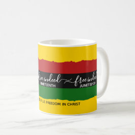 Caneca De Café Juneteenth LIVRE DE FATO