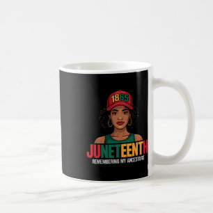 Caneca De Café Juneteenth Mulheres Negras Rainha Melanina Desde 1