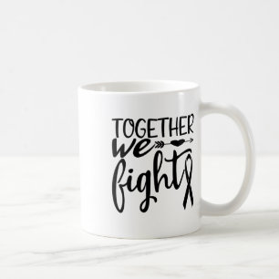 Caneca De Café Juntos, combatemos a consciência dos sobreviventes