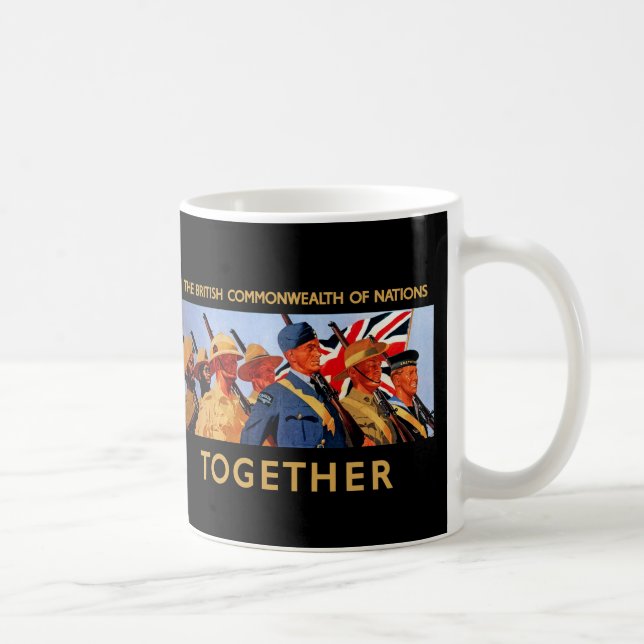 Caneca De Café Juntos ~ Comunidade Britânica das Nações (Direita)
