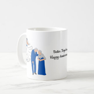 Caneca De Café Juntos é Melhor Feliz Aniversário!