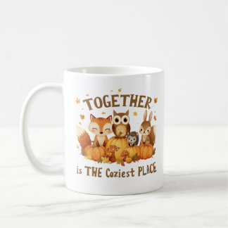Caneca De Café Juntos É O Lugar Mais Aconchegante Animais da Flor