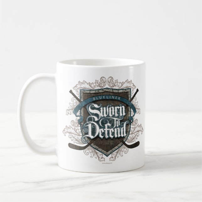 Caneca De Café Jurado para defender (defesa do hóquei) (Esquerda)