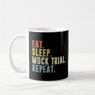 Caneca De Café Jurista de Repetição de Julgamento de Choque de Co