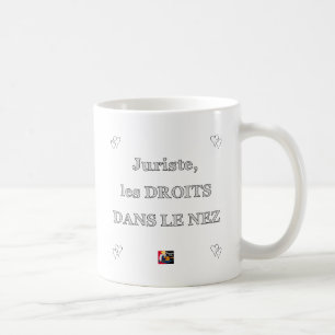 Caneca De Café Jurista, os DIREITOS no NARIZ - Jogos de Palavras