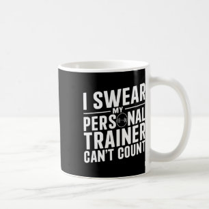 Caneca De Café Juro que meu treinador pessoal não conta trabalho