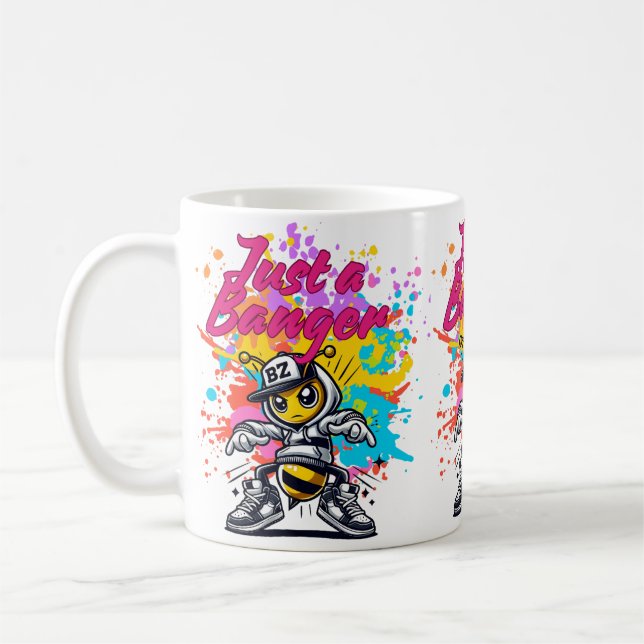 Caneca De Café Just a Banger – Stylish Streetwear Design (Esquerda)