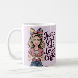 Caneca De Café Just A Girl Who Loves Coffee Classic Mug
