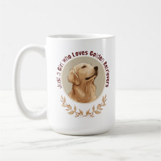 Caneca De Café Just a Girl Who Loves Golden Retrievers