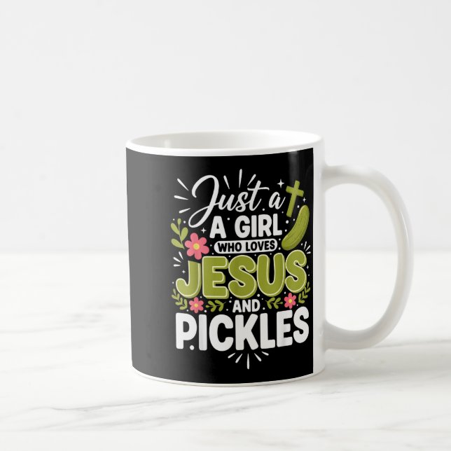 Caneca De Café Just A Girl Who Loves Jesus And Ckles  (Direita)