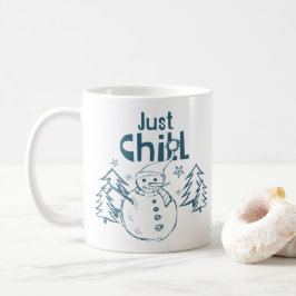 Caneca De Café Just Chill Playful Christmas