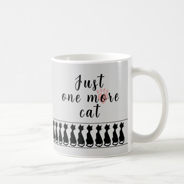 Caneca De Café Just One More Cat - Mug (Direita)