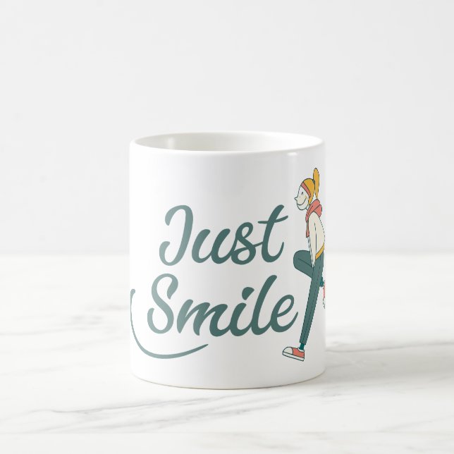 Caneca De Café Just Smile (Centro)