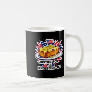 Caneca De Café Justiça engraçada para bolo de libra de limão amer