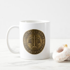 Caneca De Café Justiça Igual Direitos Iguais