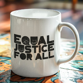 Caneca De Café Justiça Igual Para Todos - Declaração Negativa Clá