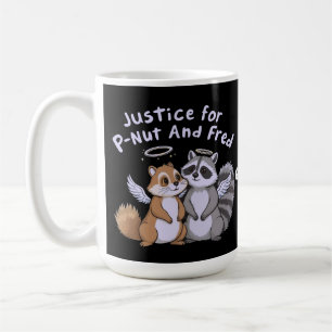 Caneca De Café Justiça para P-Nut e Fred Um Stand Humorístico