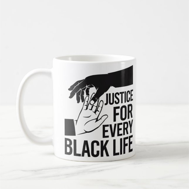 Caneca De Café Justiça Social para Comunidades Negras (Esquerda)