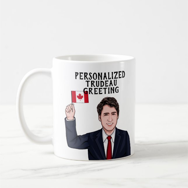 CANECA DE CAFÉ JUSTIN TRUDEAU PERSONALIZADO (Esquerda)