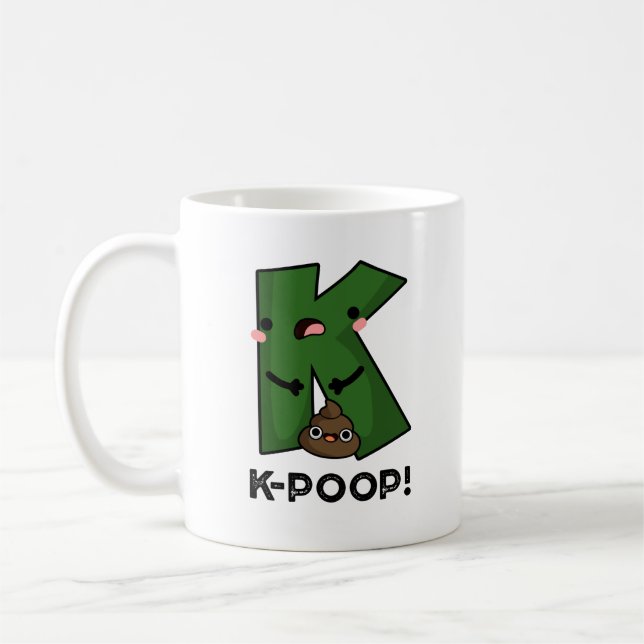 Caneca De Café K-poop Funny K-pop Poo Pun (Esquerda)