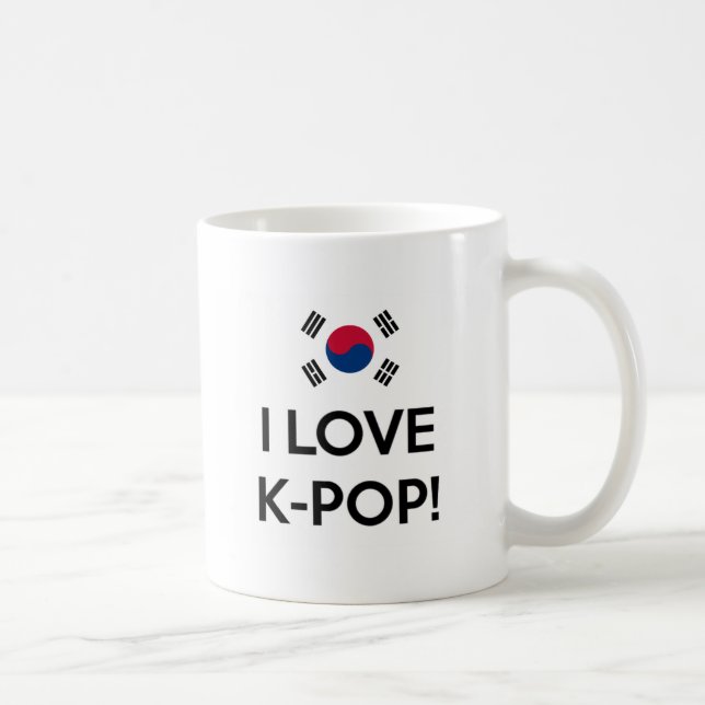 Caneca De Café K-Pop do amor! (Direita)