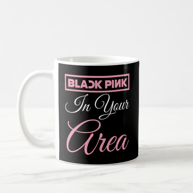 Caneca De Café K Preto Na Sua Área, Kpop Korea, Pop, Pop (Esquerda)